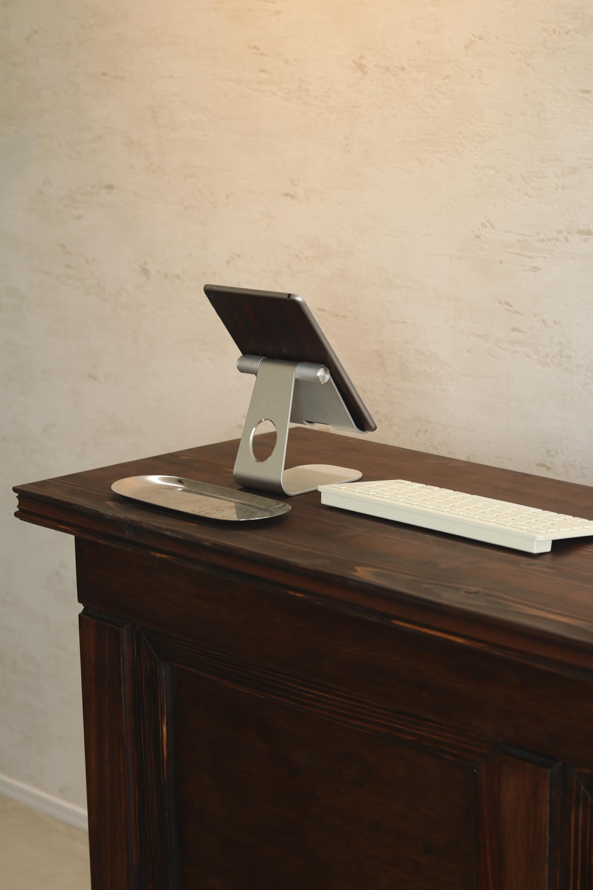 折畳みアンティークカウンター 折りたたみテーブル レジ台 キャッシャー 受付 ディスプレイ 店舗什器 マルシェ | 8枚目